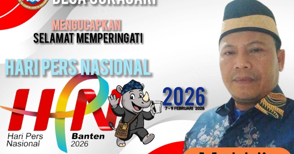 MUKHLIS Kepala Desa Sukasari Kecamatan Rajeg Kabupaten Tangerang Mengucapkan Hari Pers Nasional